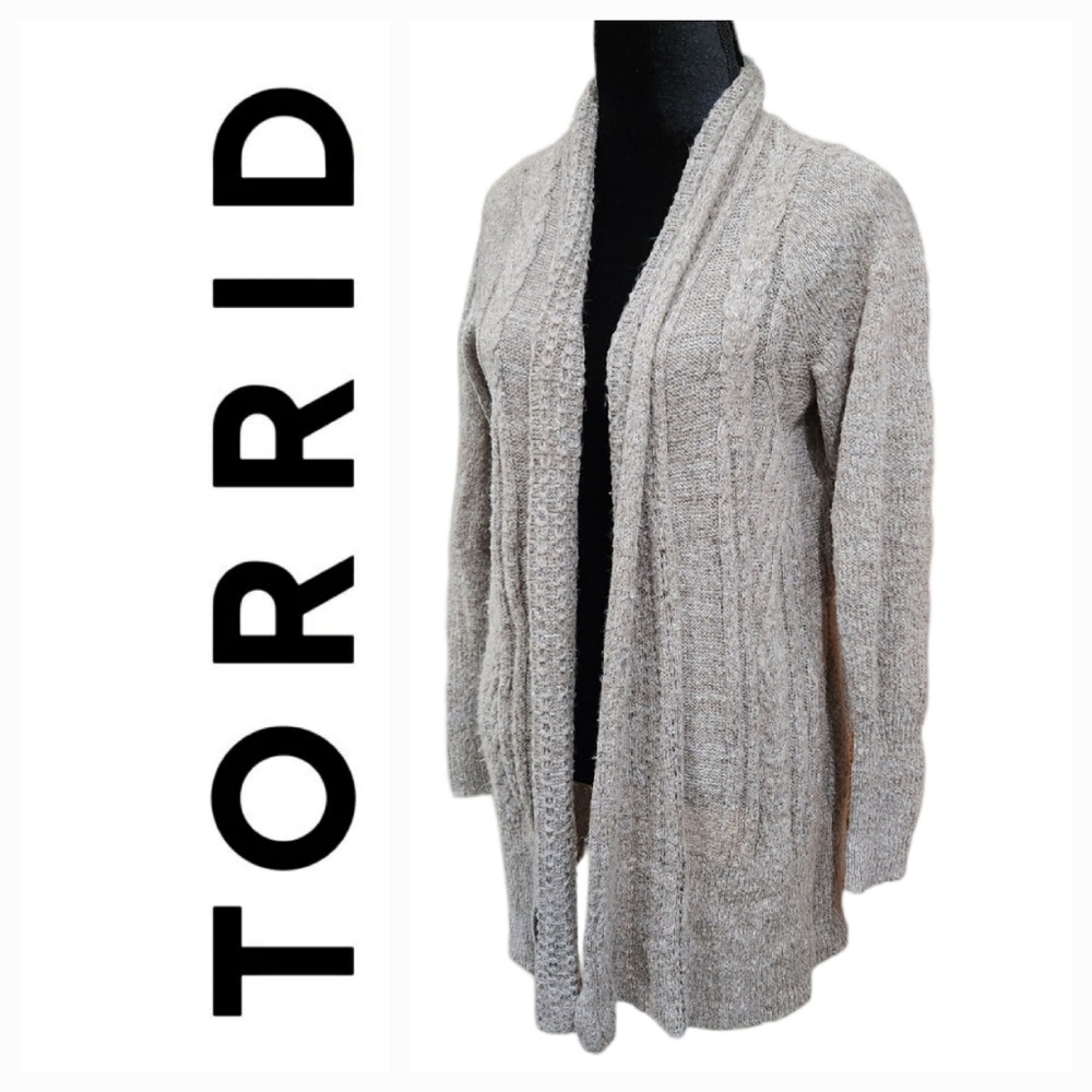 Torrid Knit Open Front Long Sleeve Cardigan Casual Size 0